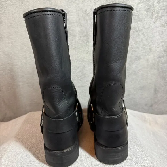 Masterson Boots 9 1/2 D Black Leather Motorcycle Harness Oil Resistant RB2500