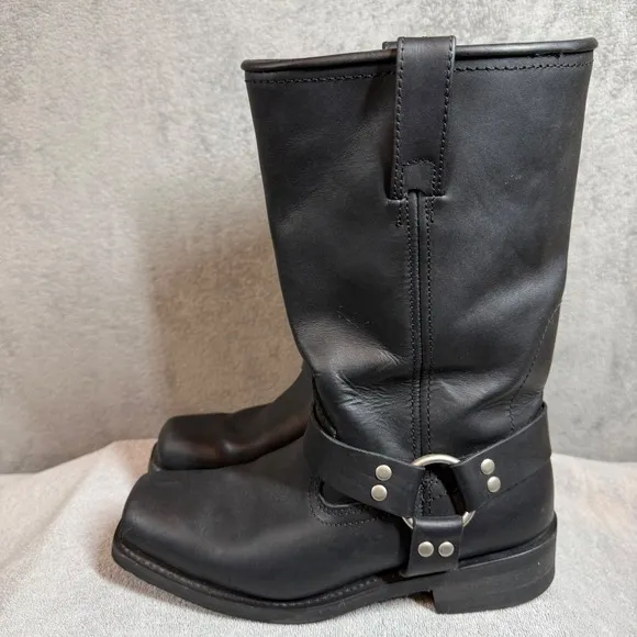 Masterson Boots 9 1/2 D Black Leather Motorcycle Harness Oil Resistant RB2500