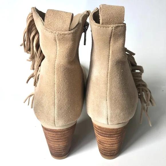 Matisse “Cloey” Natural Fringe Ankle Boots