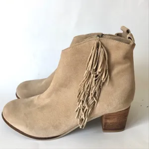 Matisse “Cloey” Natural Fringe Ankle Boots