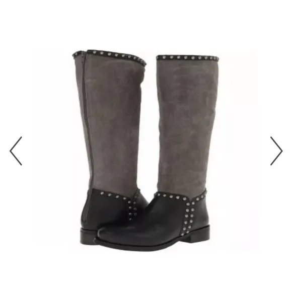 Matisse Conquest Leather Studded Riding Boots