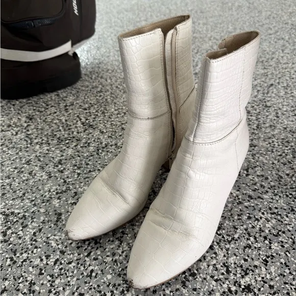 Matisse White Ankle Boots