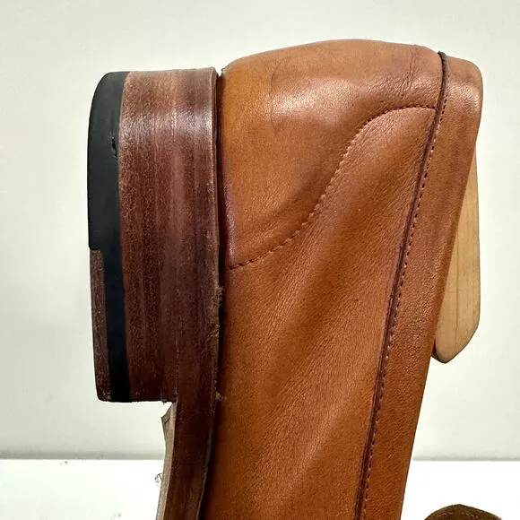 Meermin Men's Tan Softcalf Half Strap Penny E Loafer 114414 UK 9 / US 10