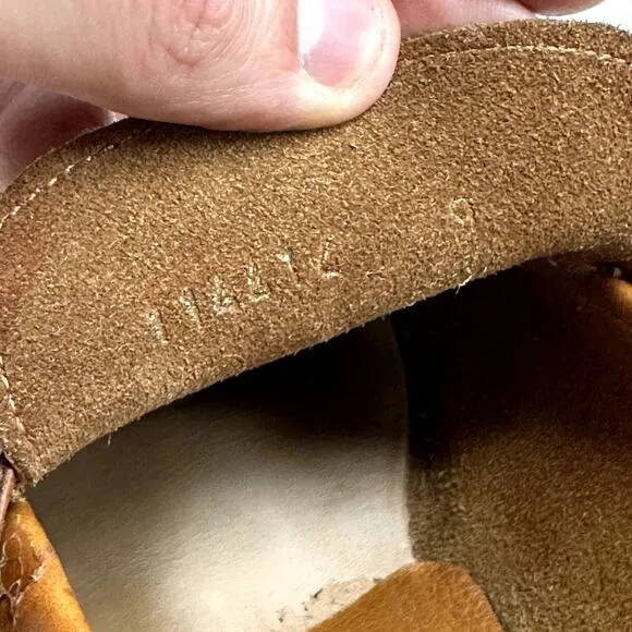 Meermin Men's Tan Softcalf Half Strap Penny E Loafer 114414 UK 9 / US 10