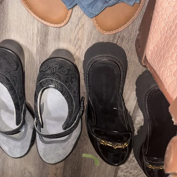 MEGA BUNDLE SIZE 8/8.5 Stylish Black and Tan Women's Flats