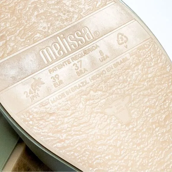 Melissa Possession Sneaker in Olive Green | Size 8 | Waterproof &amp; Vegan