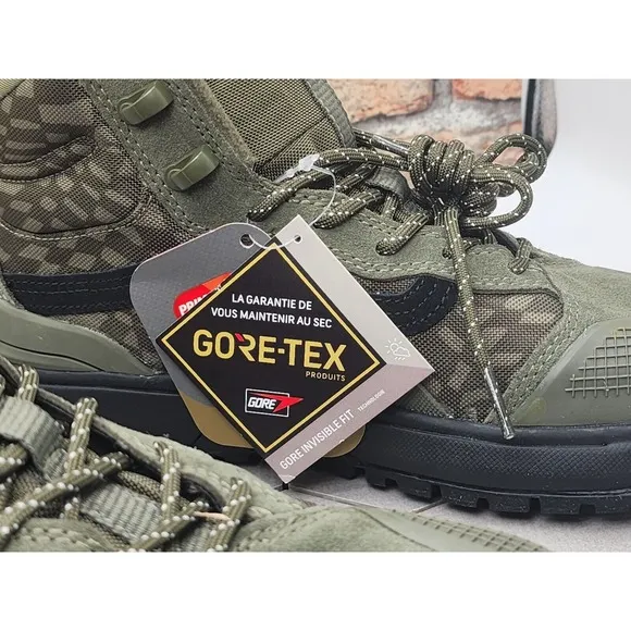Men Sz 7 Vans UltraRange Exo Hi Gore-Tex MTE 2 Grape Leaf Olive Green Sneakers
