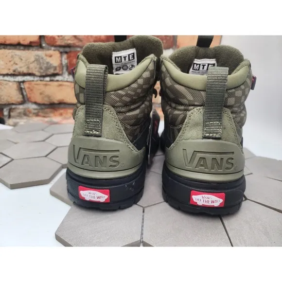 Men Sz 7 Vans UltraRange Exo Hi Gore-Tex MTE 2 Grape Leaf Olive Green Sneakers
