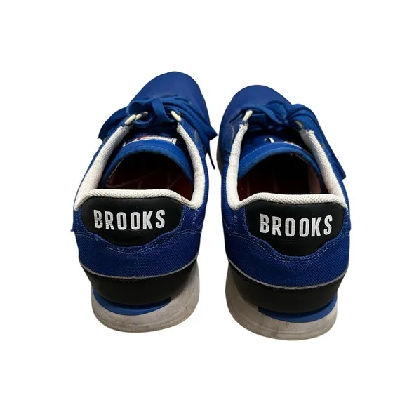 Men’s 12 BROOKS Heritage Varsity Walking shoes Comfortable Royal Blue Laces