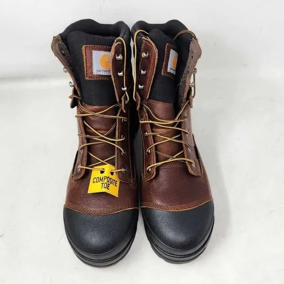 Men's 12W Carhartt 8&quot; Ground Force waterproof composite toe work boot CME8355 12
