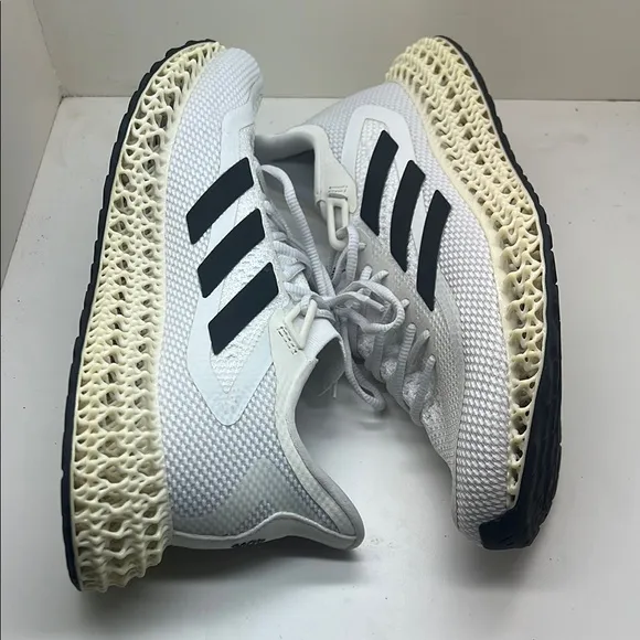 Men’s Adidas 4DFWD 2 White and Black Running Sneakers Shoes GX9247 10
