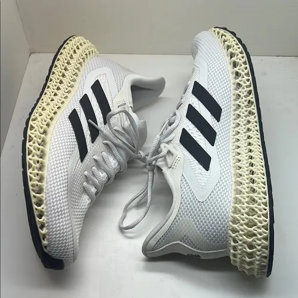 Men’s Adidas 4DFWD 2 White and Black Running Sneakers Shoes GX9247 10