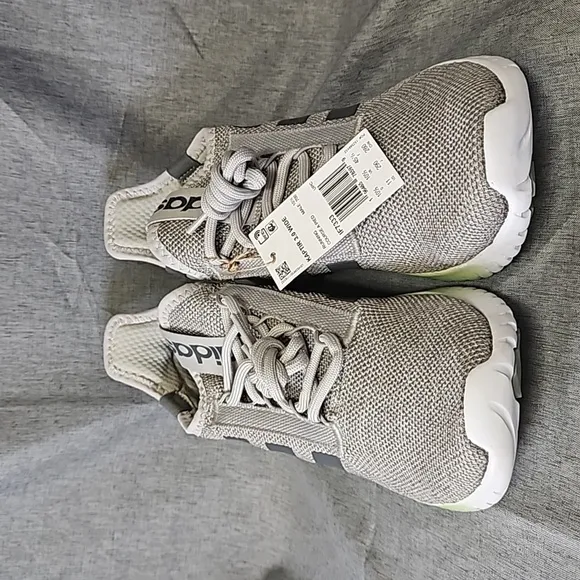 Men's Adidas Kaptir 3.0 Wide, Gray/Green, Size 11 (#641)