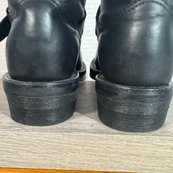 Men’s Chippewa Engineer Boots Size 5.5 D Style 27863 Black Leather Steel Toe USA