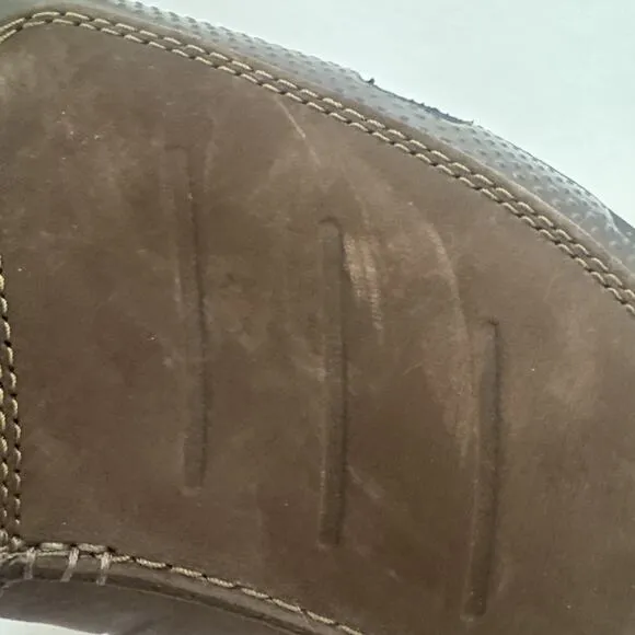 Men's Crocs Yukon Mesa Clogs Brown Leather EVA Clogs Shoes Size 14
