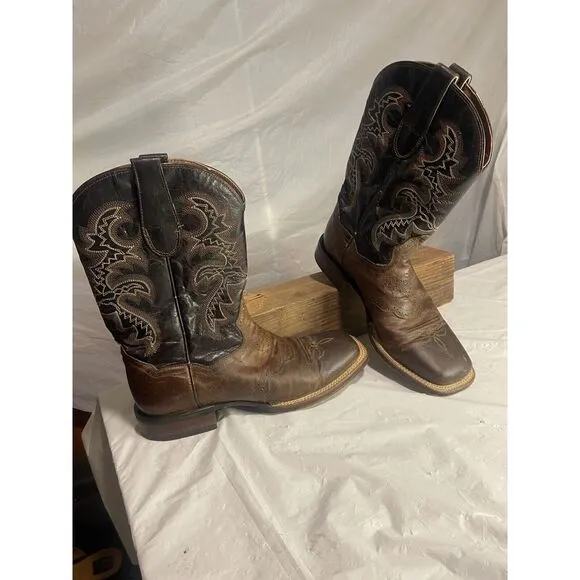 Men's Dan Post Franklin Distressed Brown Cowboy Boots-Size 8.5D-Great‎ Condition