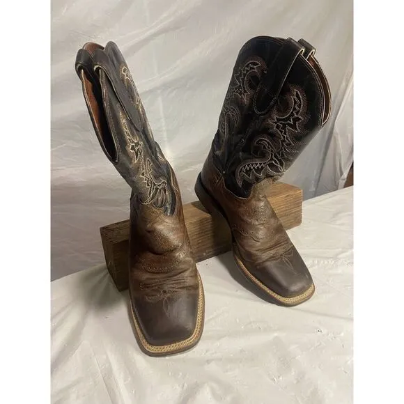 Men's Dan Post Franklin Distressed Brown Cowboy Boots-Size 8.5D-Great‎ Condition