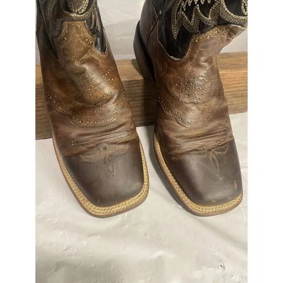 Men's Dan Post Franklin Distressed Brown Cowboy Boots-Size 8.5D-Great‎ Condition