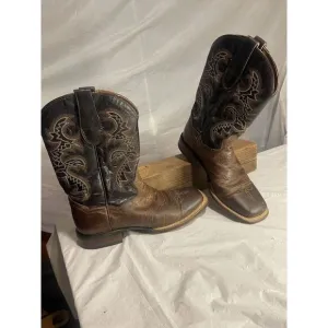Men's Dan Post Franklin Distressed Brown Cowboy Boots-Size 8.5D-Great‎ Condition
