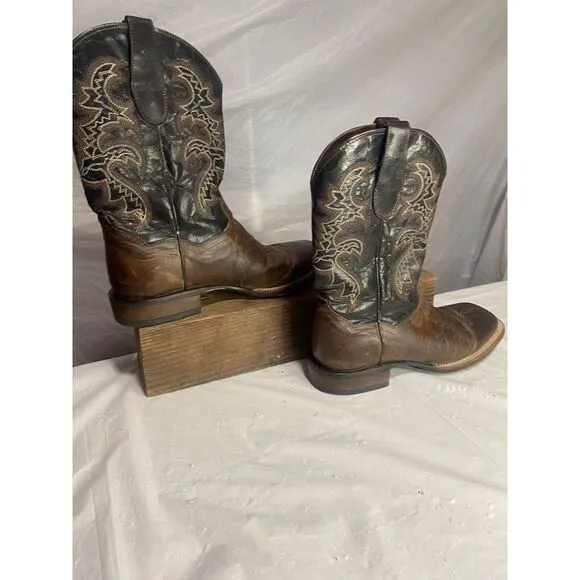 Men's Dan Post Franklin Distressed Brown Cowboy Boots-Size 8.5D-Great‎ Condition