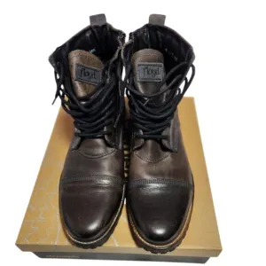 Men's Dark Brown Floyd Motorcycle style Boots size 10.5 US