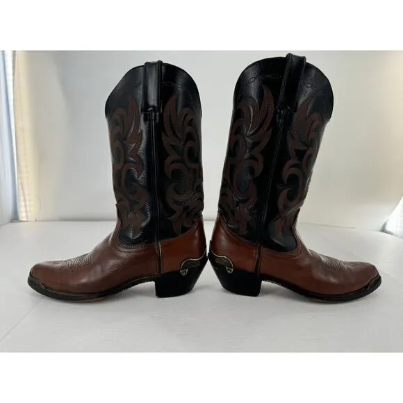 Men's Durango Boots DB46 Western Cowboy Carvello Brown Black Size 8 D