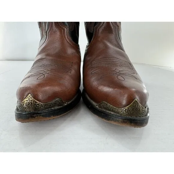 Men's Durango Boots DB46 Western Cowboy Carvello Brown Black Size 8 D