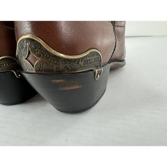 Men's Durango Boots DB46 Western Cowboy Carvello Brown Black Size 8 D