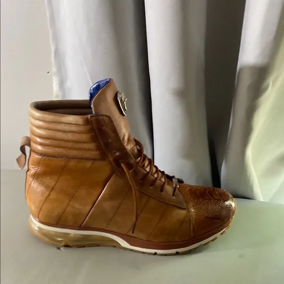 Mens Exotic Skin Hightop Sneaker Shoes Belvedere
