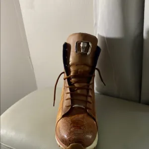 Mens Exotic Skin Hightop Sneaker Shoes Belvedere