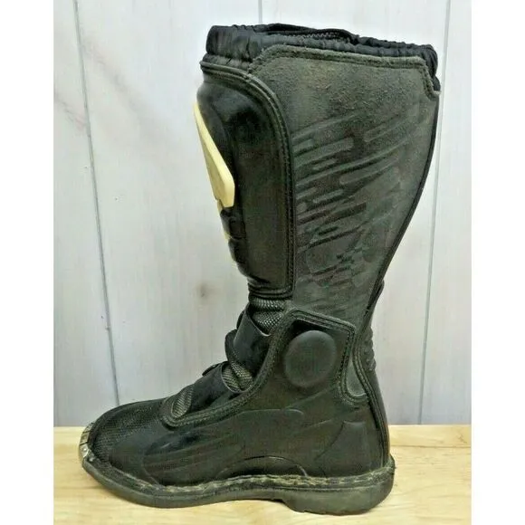 Mens‎ FORMA Motorcycle MX Black White Racing Boots Size 8 EUR 41