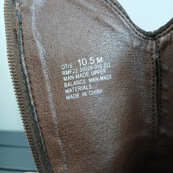 Men's Frye and Co. Otis Stacked Heel Motorcycle Boots Dark Brown Size 10.5 -NA