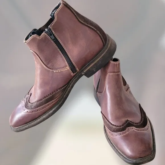 Men's John Lennon‎ Footwear Chelsea Ankle Boots 10.5D Zipper