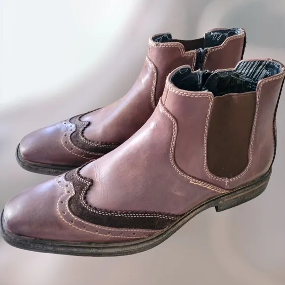 Men's John Lennon‎ Footwear Chelsea Ankle Boots 10.5D Zipper