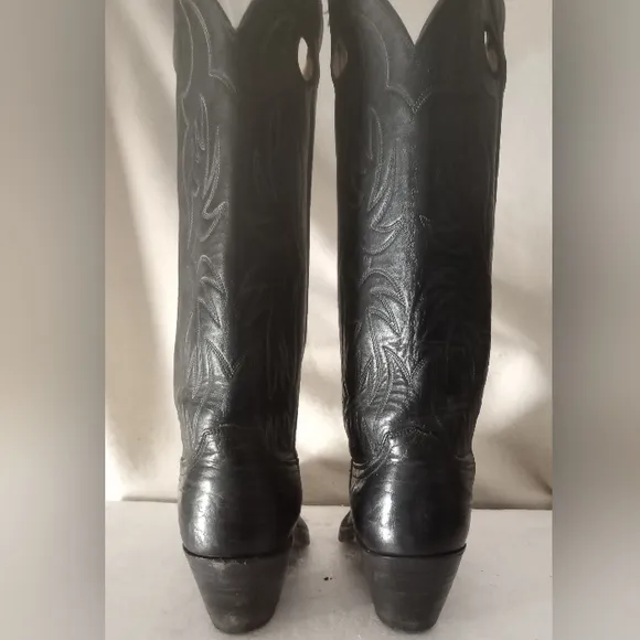 Men's Justin Leather western cowboy boots Size 8: D- Style 0174.