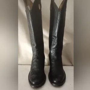 Men's Justin Leather western cowboy boots Size 8: D- Style 0174.