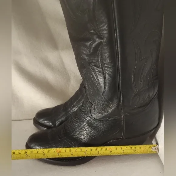 Men's Justin Leather western cowboy boots Size 8: D- Style 0174.
