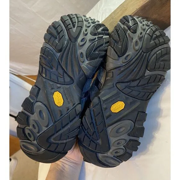 Men's Merrell Moab 2 J06031 Gray‎ Hiking Lace Up Shoes- Size 9.5-Excellent Cond.