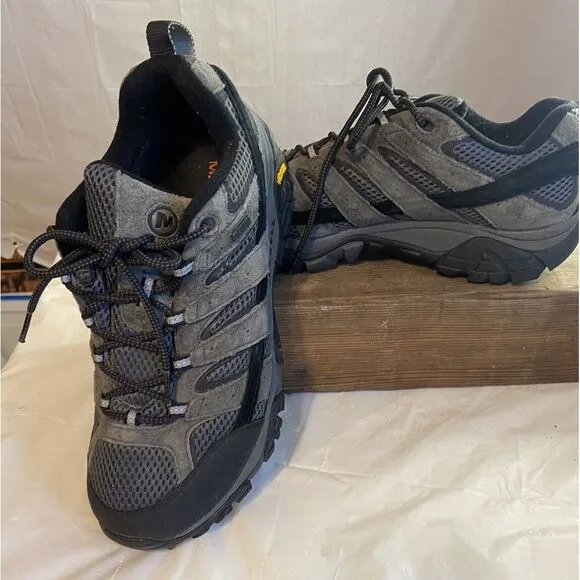 Men's Merrell Moab 2 J06031 Gray‎ Hiking Lace Up Shoes- Size 9.5-Excellent Cond.