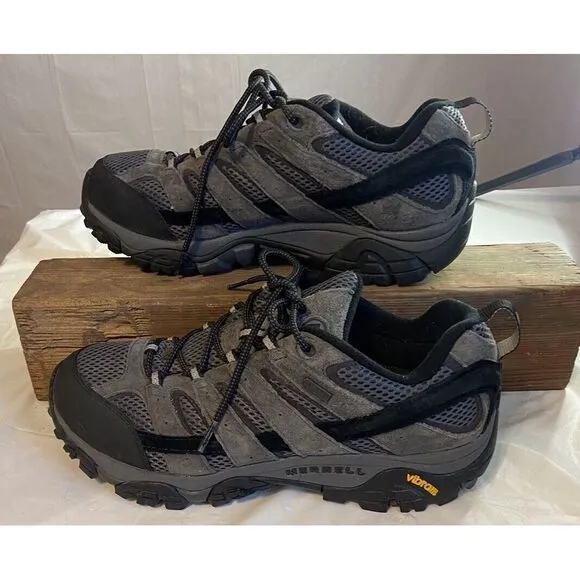 Men's Merrell Moab 2 J06031 Gray‎ Hiking Lace Up Shoes- Size 9.5-Excellent Cond.