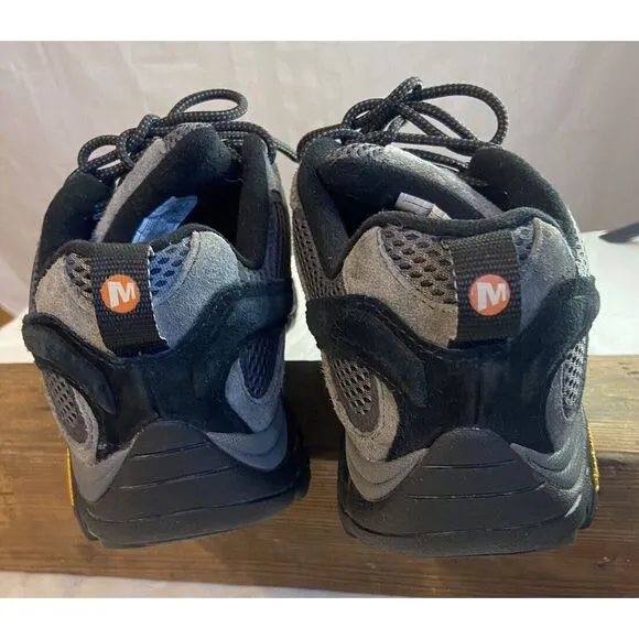 Men's Merrell Moab 2 J06031 Gray‎ Hiking Lace Up Shoes- Size 9.5-Excellent Cond.