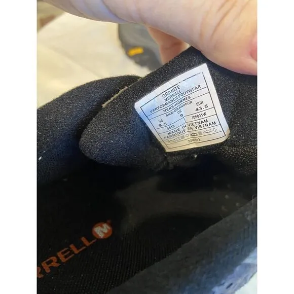 Men's Merrell Moab 2 J06031 Gray‎ Hiking Lace Up Shoes- Size 9.5-Excellent Cond.