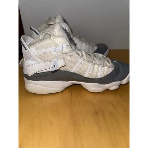 Men’s Nike Size 7.5 Jordan 6 Rings White Cool Grey 322992-121