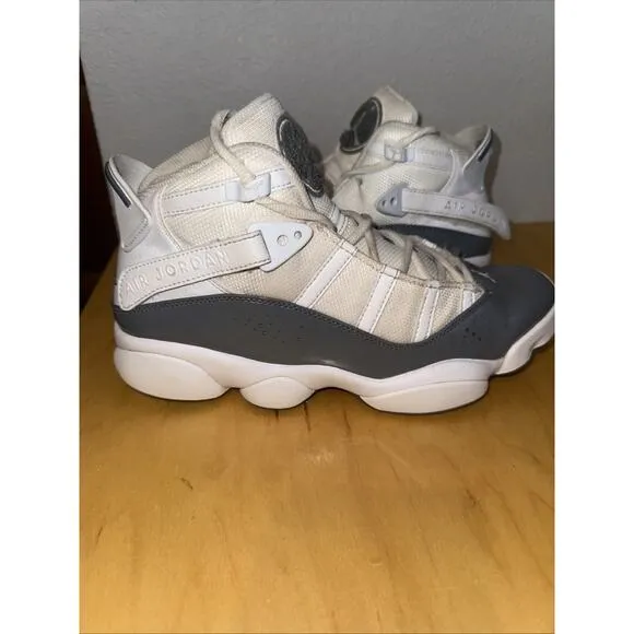 Men’s Nike Size 7.5 Jordan 6 Rings White Cool Grey 322992-121