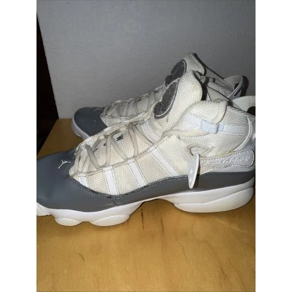 Men’s Nike Size 7.5 Jordan 6 Rings White Cool Grey 322992-121