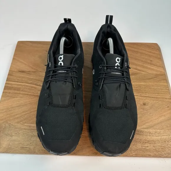 Mens On Cloud 5 Black Athletic Waterproof Running Sneakers Shoes Size 11.5 D GUC