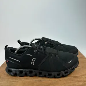 Mens On Cloud 5 Black Athletic Waterproof Running Sneakers Shoes Size 11.5 D GUC