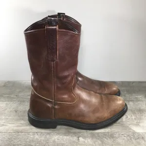 Mens Red Wing Pecos 1132 SuperSole Leather Soft Toe Pull On Motorcycle Boots 10