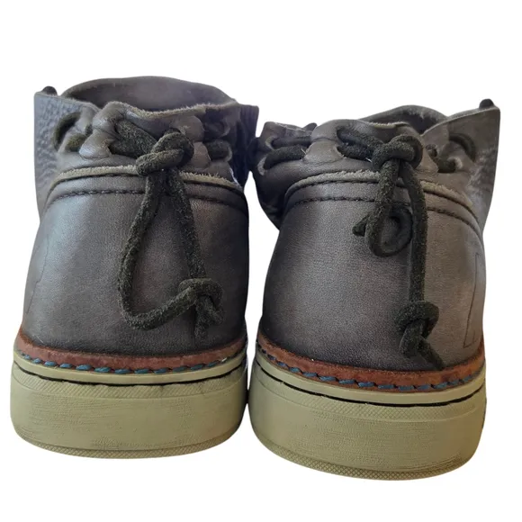 Mens Satorisan Gray Leather Chukka Ankle Boots - Size EU 41, UK 7.5, US 8.5