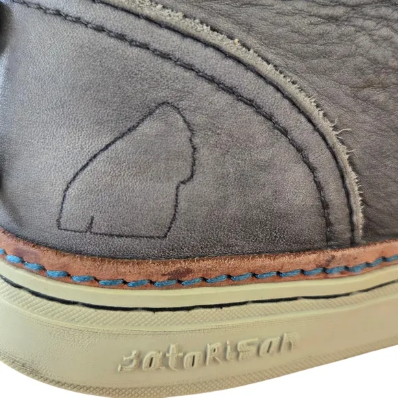 Mens Satorisan Gray Leather Chukka Ankle Boots - Size EU 41, UK 7.5, US 8.5